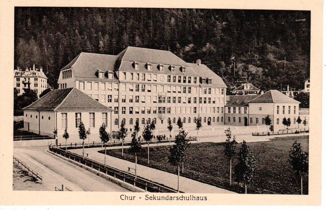 Cartoline postali: Chur - Sekundarschulhaus – Usato da Wolhusen venduto da Curver9