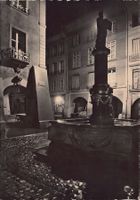 Bern, Mosesbrunnen nachts, um 1930-35