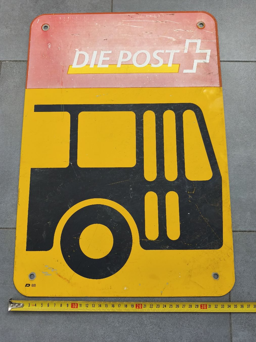Schilder: PTT Panneau bus postal – Gebraucht aus Genève von lnicoGE 1