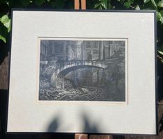 Trignac Eau forte "La voie" 68/100 gravure Gravur France 85