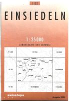 Swisstopo-Karte 1:25'000 1132 Einsiedeln