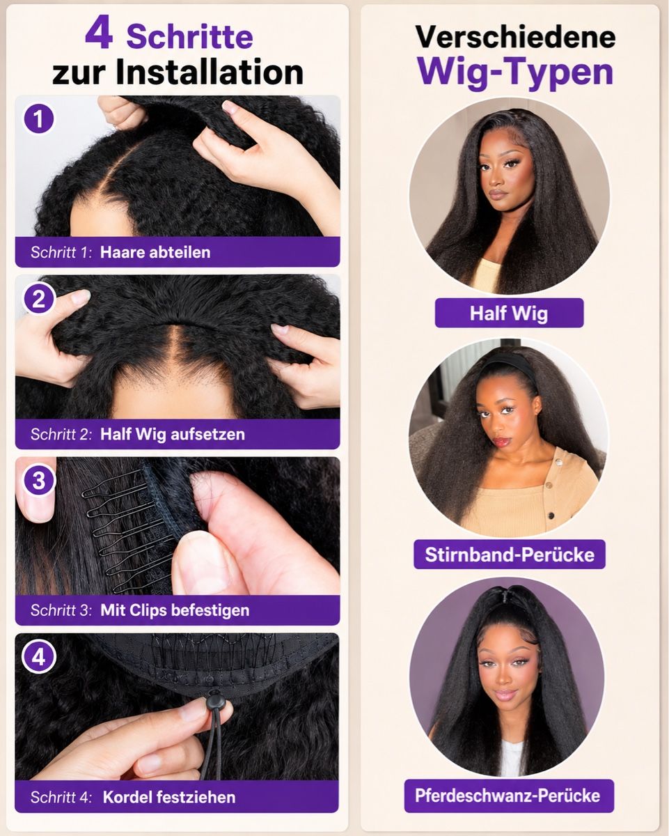 Parrucche: Half Wig aus 100 % Echthaar – Usato da Schaffhausen venduto da ath_6vkn 1
