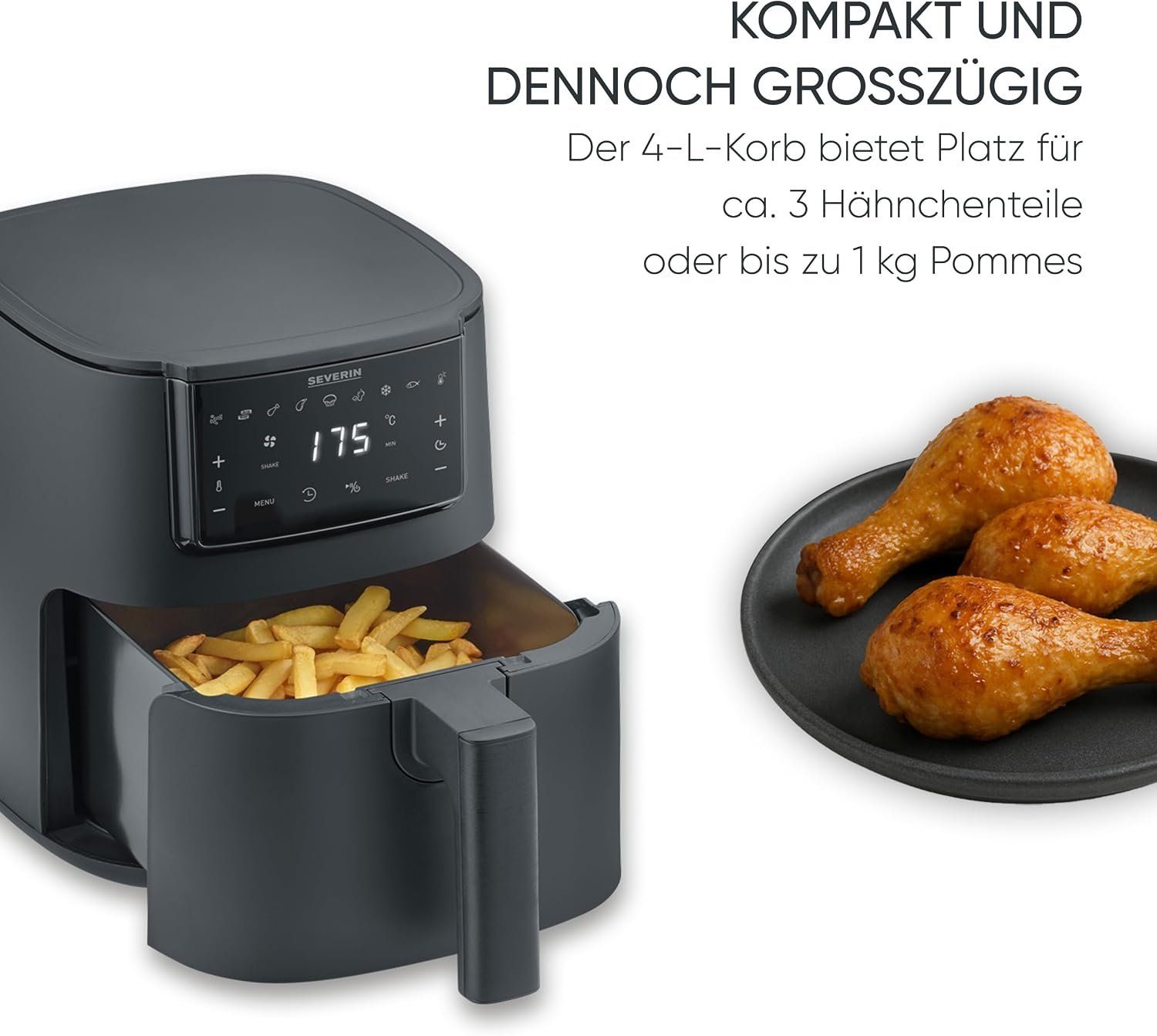 Küchengeräte: Severin Heißluftfritteuse - FR 2461 – Neu und originalverpackt aus Wolfhausen von Castrol-Edge 2