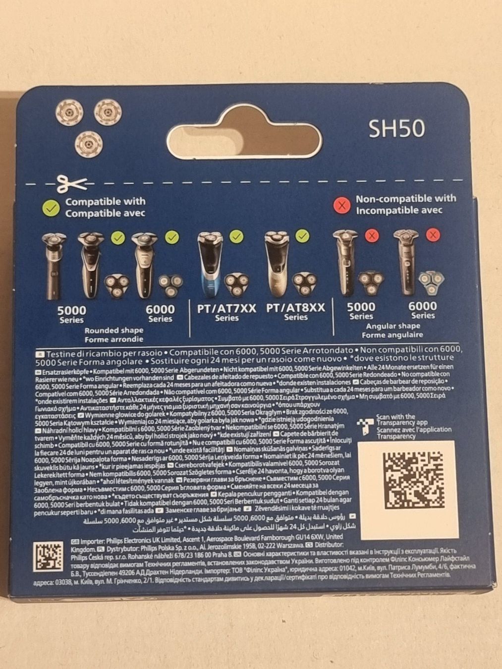 Philips Rasierapparate & Rasierklingen: Scherkopf SH50/50  NEU Philips Original – Neu und originalverpackt aus Zürich von wearehappy 1