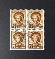 1940 - Pro Juventute - Znr. PJ 94 / 4-er Block - gestempelt