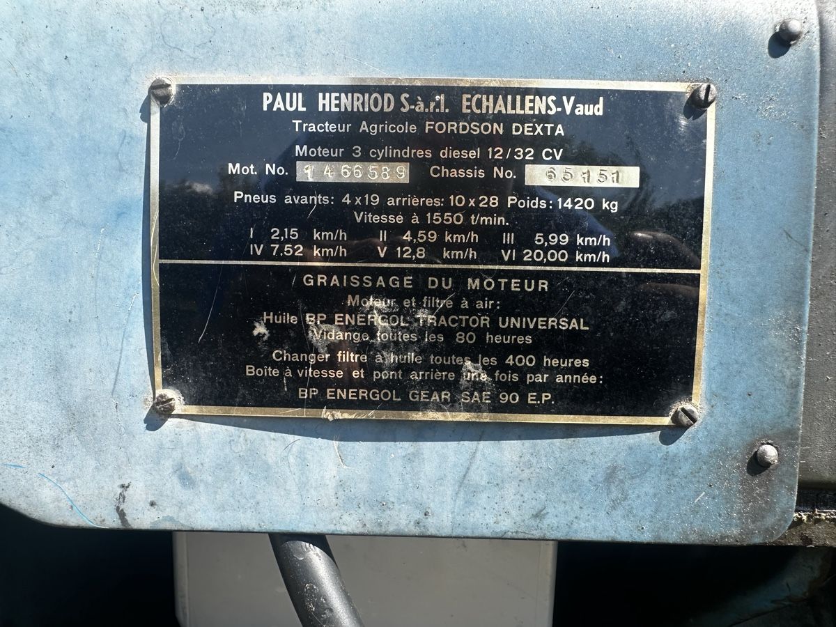 Fordson Traktoren: Fordson Dexta – Gebraucht aus Villeneuve FR von sch_nbp9 5