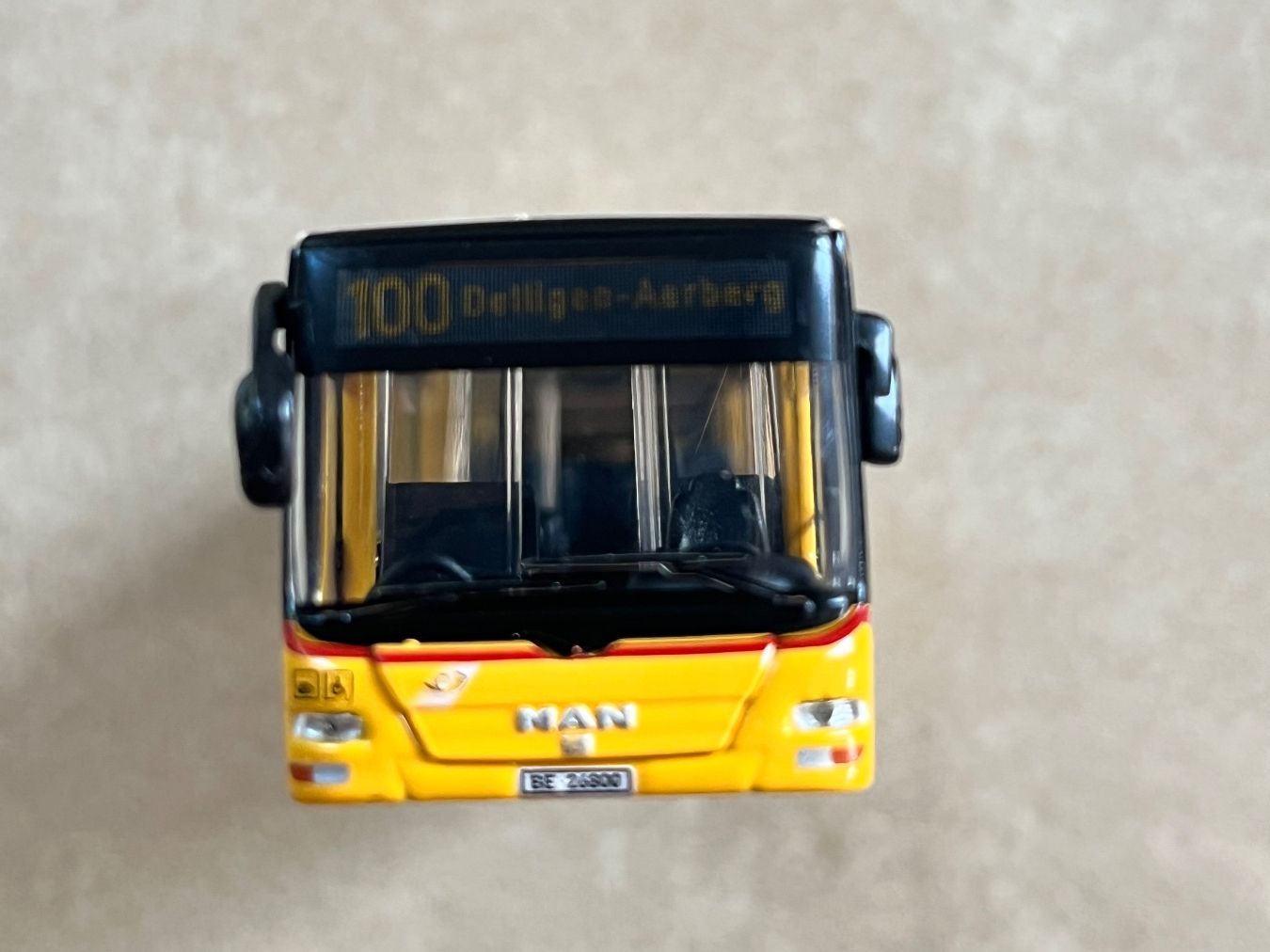 Kit di modellismo & Modellini statici: Miniature Bus Postauto MAN 100 Delligen-Aarberg - BE 26900 – Usato da Gampelen venduto da yoa_7t58 2