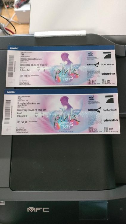 pink konzert 6 juli 2023 münchen sitzplatz 2 tickets kaufen auf ricardo