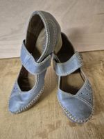 Lässige Frühlings-Ballerinas, hellblau, Grösse 36 Top!