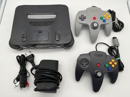 Nintendo 64 N64 + 2 Controller Konsole Retro