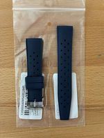Fluorkautschukarmband 20 mm dunkelblau schnell abnehmbar