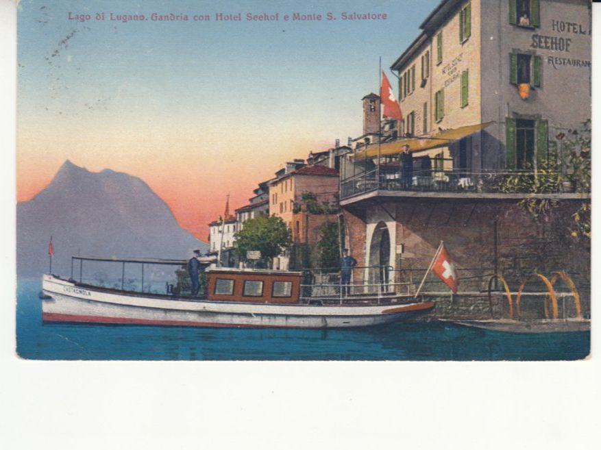 Cartoline postali: Gandria Seehof ca. 1915 – Usato da Bürglen TG venduto da StampGraf