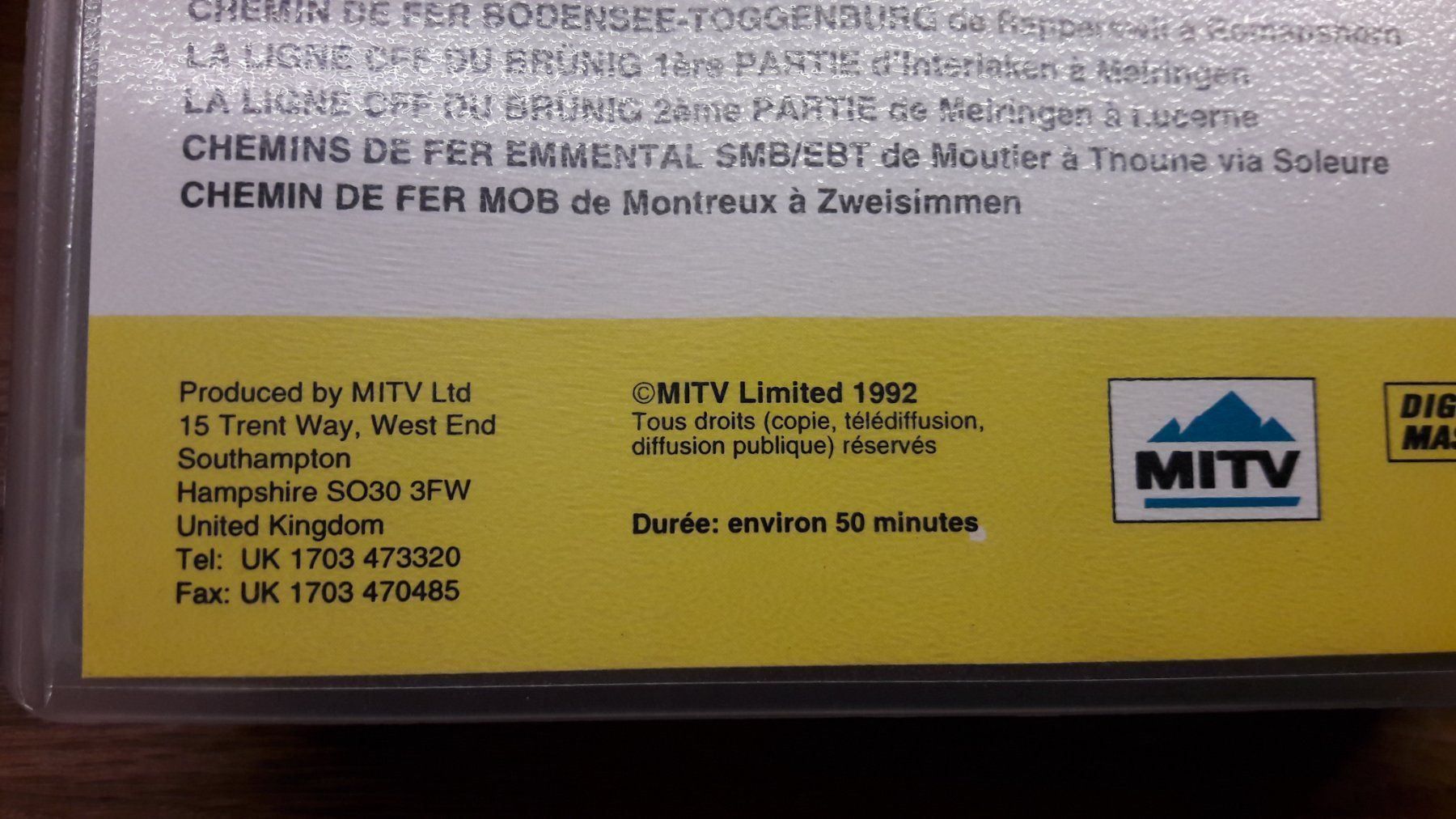 Tutti i VHS: VHS PAL : vidéo MITV "la ligne d'Arosa" – Nuovo e nell'imballaggio originale da Buttes venduto da Cafe2005 4