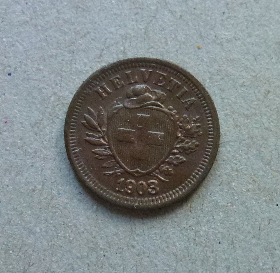Toutes les monnaies: ++ 1 Rappen 1903, gute Erhaltung – D'occasion à Walkringen par Casablanca777