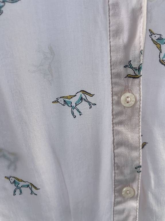 Camicette: Bluse mit Einhorn Print - Rosa - XS/S – Usato da Horgen venduto da ts5_8tgx 2
