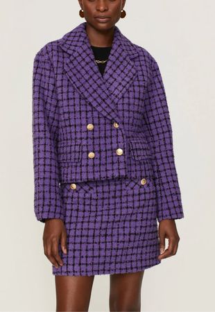 SANDRO Tweed Blazer 38 NP 550.-