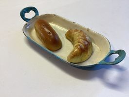 Altes Spielzeug,  Schaugerichte u.Email- Pfanne