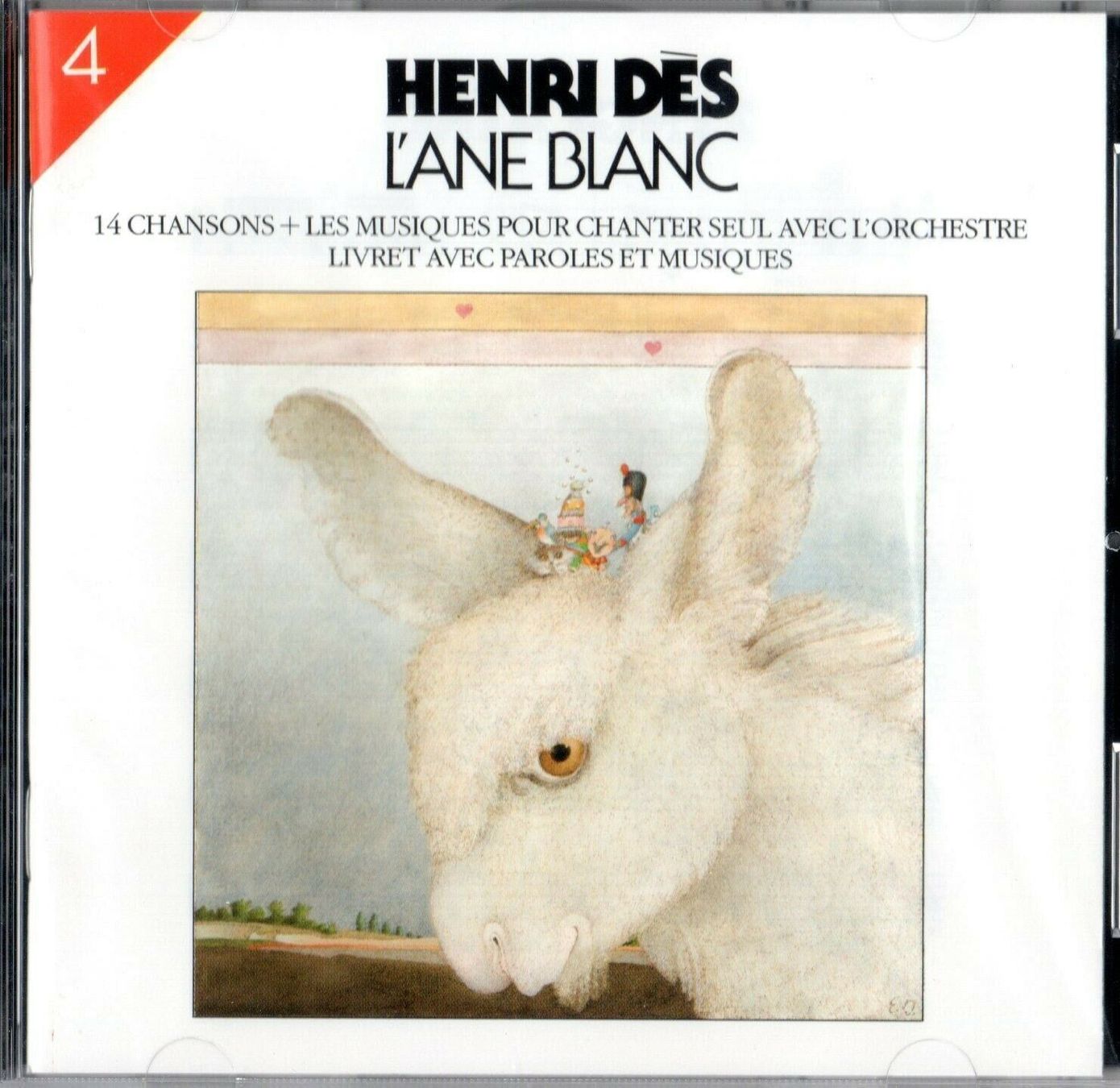 CD: Henri Dès - 4 -L'Âne Blanc - CD Neuf – Nuovo e nell'imballaggio originale da Genève venduto da Cockattoo