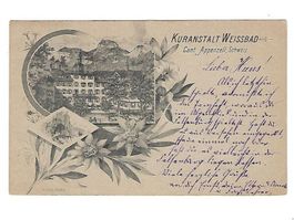 CH, Ansichtskarte Weissbad, Appenzell 27.8.1901