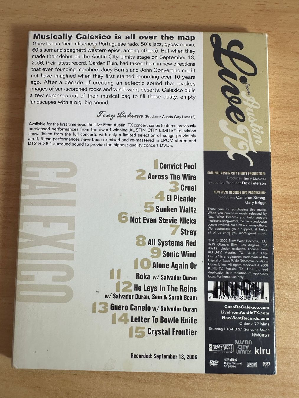 Alle DVDs: Calexico – Live From Austin TX - DVD – Gebraucht aus Rikon im Tösstal von Alpenmutz 1