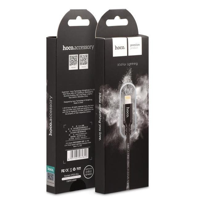 Cavi: IPhone 11, 12, 13, 14 Kabel von HOCO 1m schwarz – Usato da Basel venduto da tniederlaender 1
