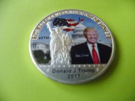 Donald Trump Gedenkmünze 2017 - Seltenes Sammlerstück!