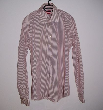 Stretch-Hemd, Langarm, Gr. M, Rot/Weiss oder Rot *PAUL KEHL*