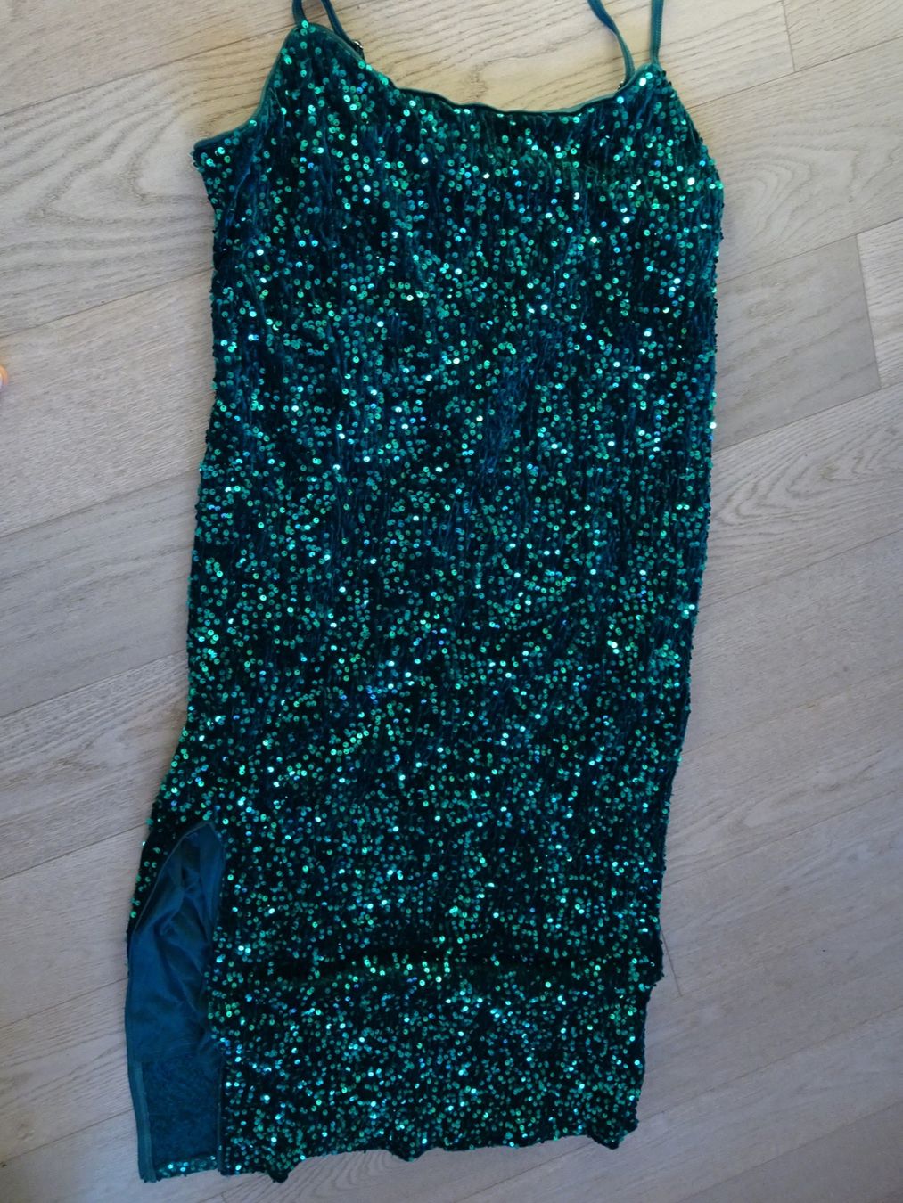 Vestiti: Pailettenkleid grün, lang Gr. 46 – Nuovo (secondo la descrizione) da Winterthur venduto da Riiita 3