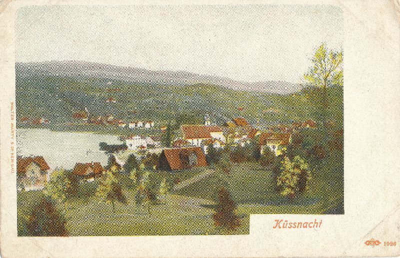 Cartoline postali: Küssnacht - Litho + c1900 – Usato da Emmenbrücke venduto da teestube