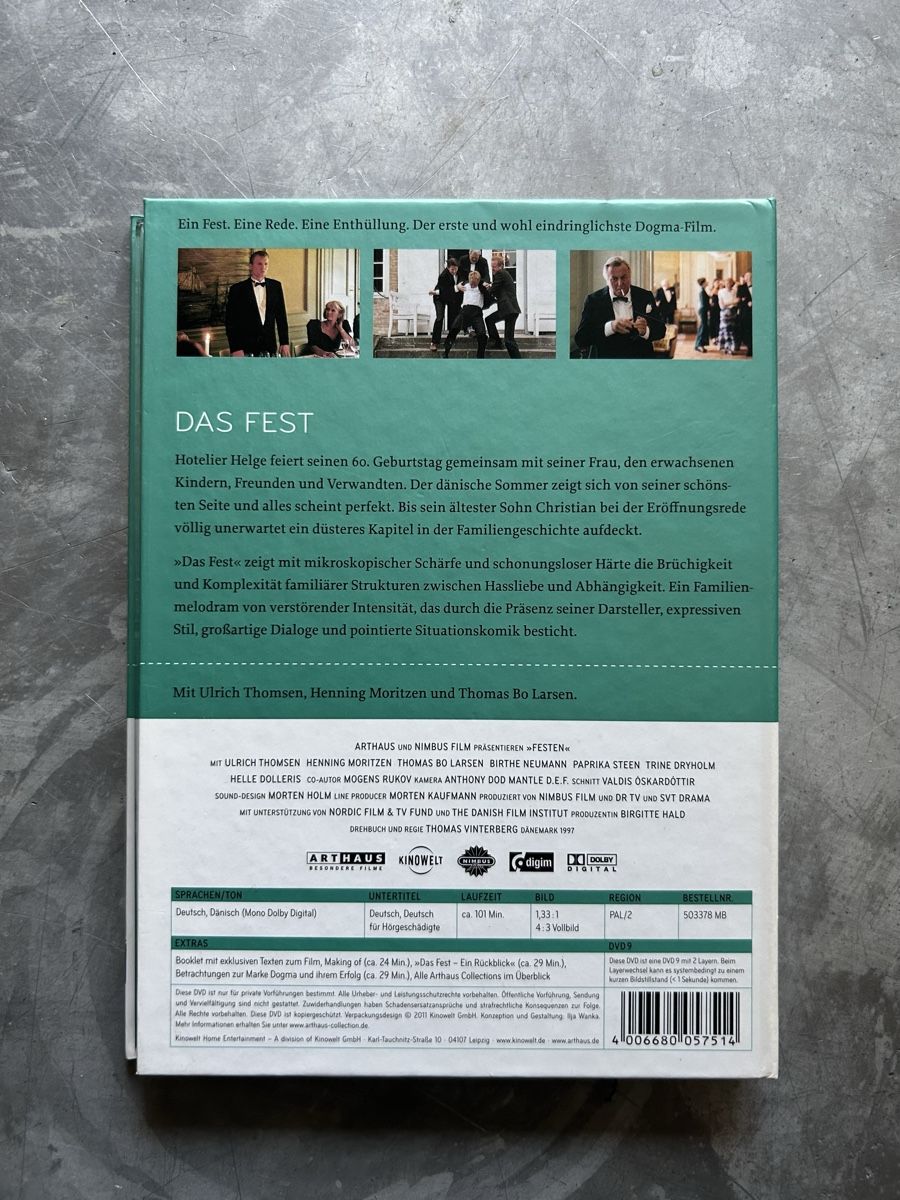 Tutti i DVDs: Das Fest - Arthaus DVD Collection - Vinterberg  – Usato da Winterthur venduto da lenolson 1