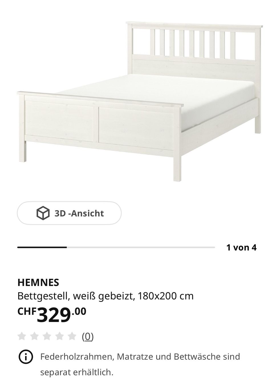 Ikea Betten: Hemnes Bett Ikea 180x200 – Gebraucht aus Reinach BL von Darcia