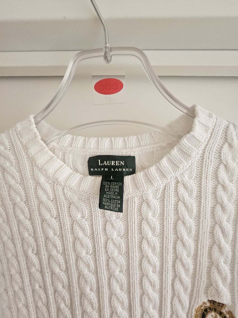 Ralph Lauren Maglioni & Felpe: Ralph Lauren Classic Cable Knit Jumper, Size L – Usato da Kilchberg ZH venduto da Thrift_Shop 2