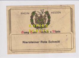 Etikette - Niersteiner Rote Schmitte /bd