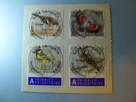 2007 Dauermarken Vögel 1236-1239 ET Vollstempel