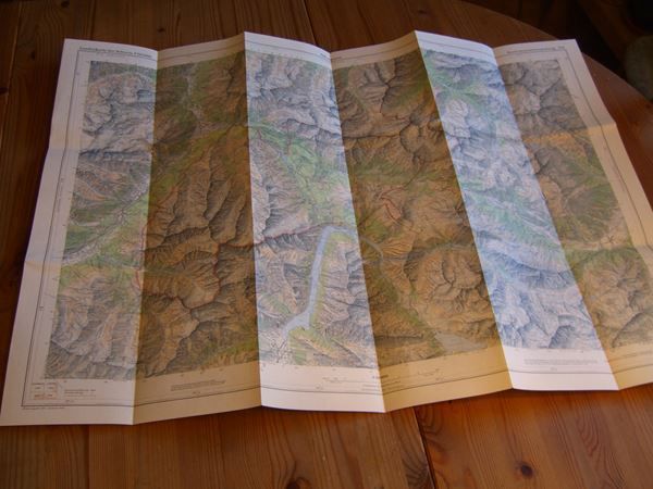 Cartine & Atlanti: Antike Karte,"Ofenpass" v.1966,1: 50 000 – Usato da Winterthur venduto da Gaia 1