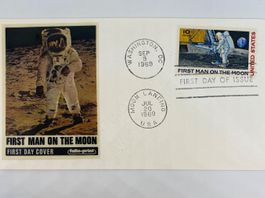 First Man on the Moon - Ersttagsbrief 1969 USA