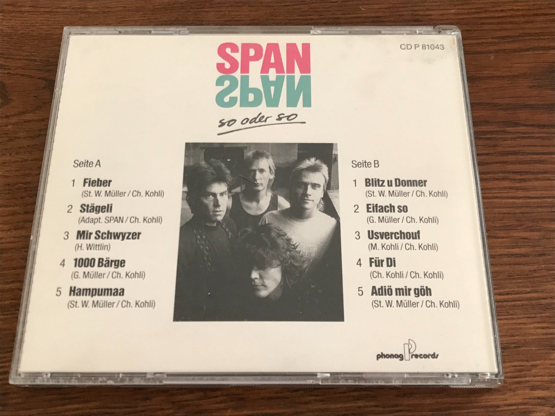 CDs: SPAN - So oder So – D'occasion à Buchs AG par Archie 3