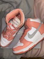 Nike Dunk haute Corail/Blanc Femme