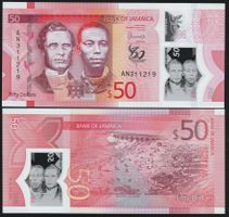Jamaika 50 Dollars UNC 2022