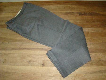Elegante Herrenhose, Herren Anzughose, Grösse 46, Grau