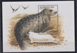 ASERBAIDSCHAN 1997 TIERE KASPI-ROBBE BLOCK 31 **