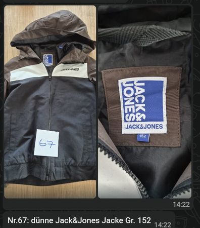 Dünne Jack & Jones Jacke Kids / Gr. 152