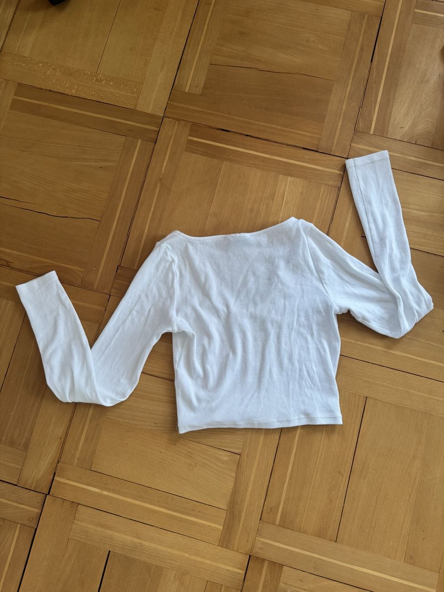Asos T-shirt: ASOS Design Langarmshirt Weiss, Grösse S – Usato da Wittenbach venduto da Apicel 2