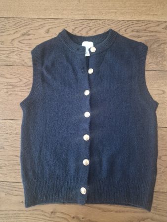 Strickweste dunkelblau Knöpfe Grösse XS guter Zustand