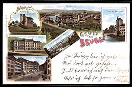 Litho Brugg, Hauptstrasse, Genie-Kaserne