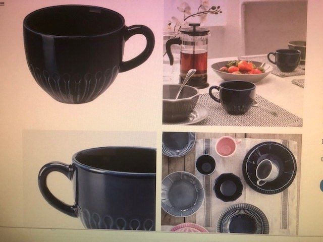 Ikea Tazze: IKEA MUG STRIMMIG GRES BLEU NEUF  36 CL – Nuovo e nell'imballaggio originale da Bernex venduto da eunicefitz 2