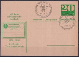 R23) 100 Jahre Schweizer Postkarten  1870-1970,