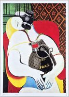 Death NYC Ltd Ed Pop Art Druck " Picasso Vuitton Granate