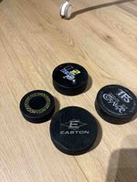4 Eishockey Pucks Easton und weitere Marken gebraucht