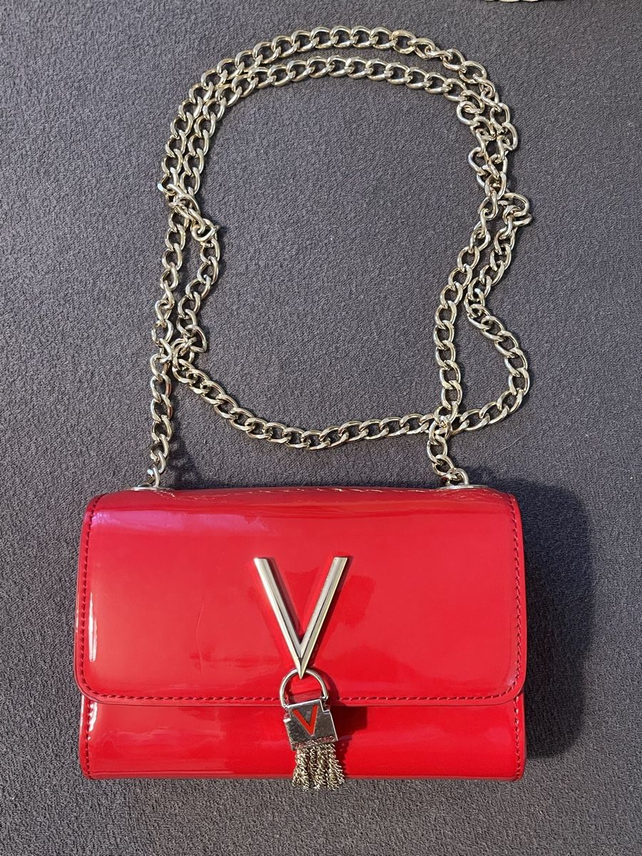 Valentino Borse da donna: Valentino rot Lack-Clutch mit Kette – Nuovo (secondo la descrizione) da Dietikon venduto da jes_2jbf 1